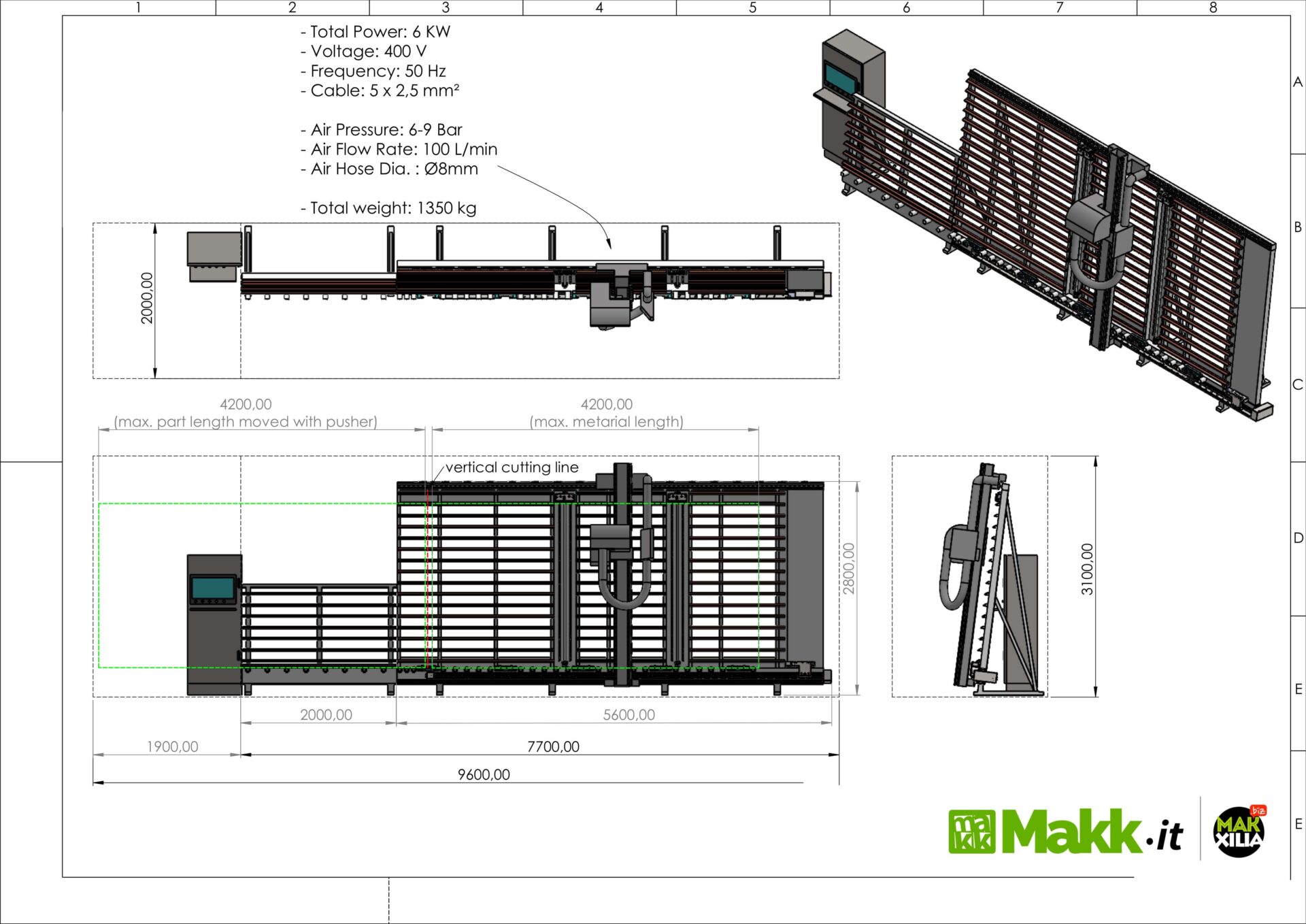 Sezionatrice Verticale Automatica MAKK DPM-AV Sezionatrice Verticale Automatica MAKK DPM-AV